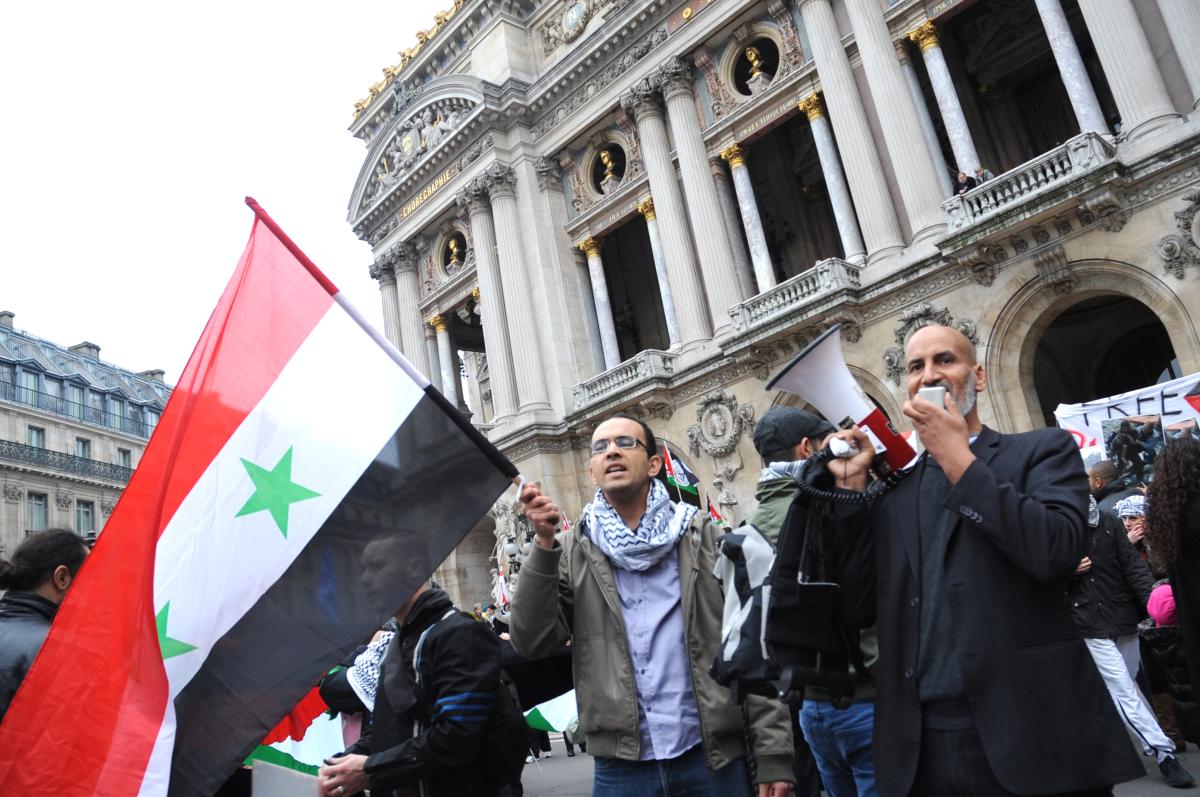 Halte aux agressions contre Gaza place de l'Opéra