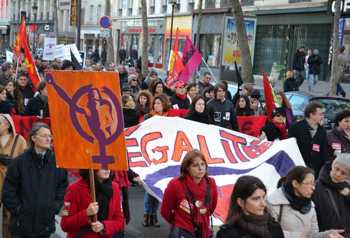 Manifestation contre les violences faites aux femmes, dimanche 25 novembre, Paris