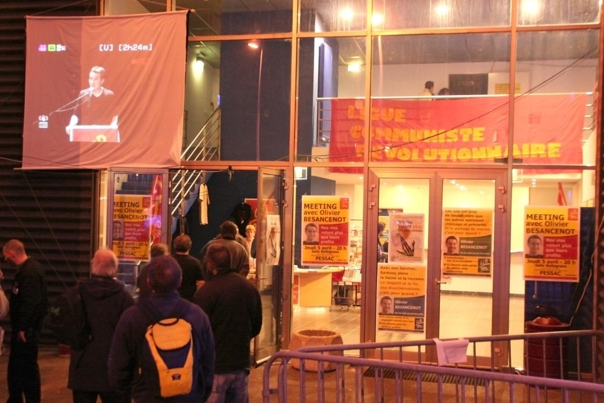 Meeting Olivier Besancenot à Bordeaux - 5 avril 2007