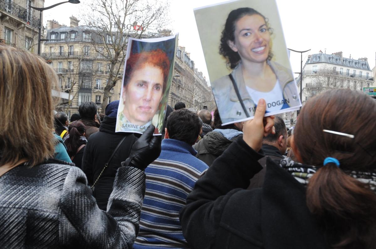 portraits de militantes KURDE assassinées à Paris