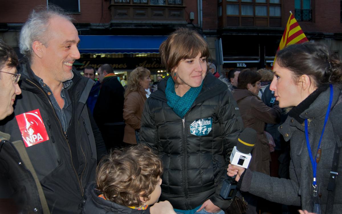 Philippe Poutou et Aurore Martin