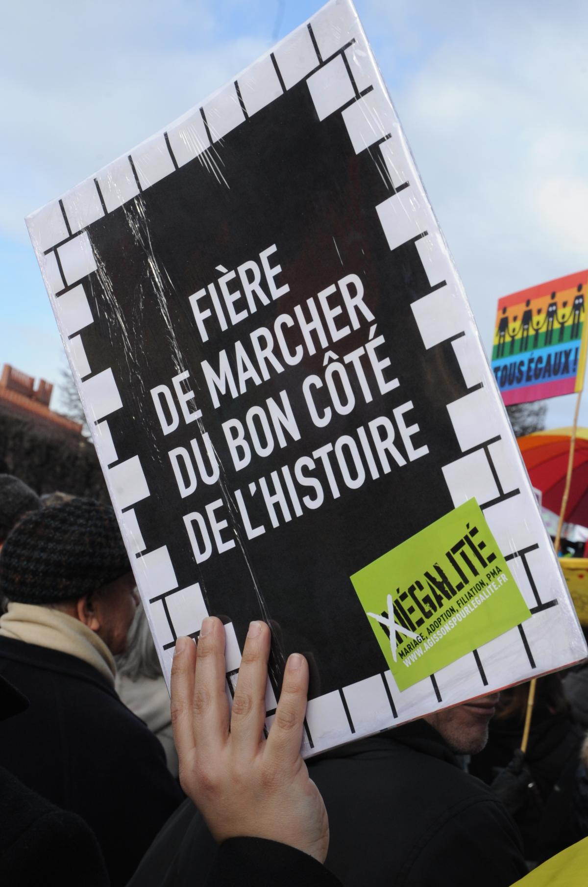 Fière de marcher du bon côté de l'Histoire