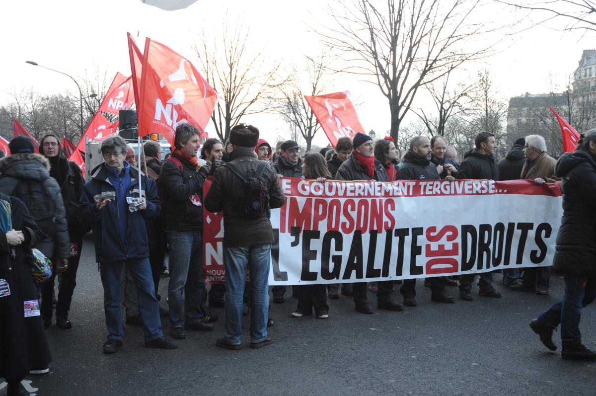 Cortège du Npa Imposons l'Egalité des droits