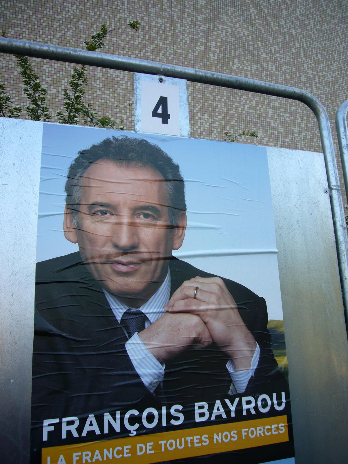 Panneau électoral François Bayrou