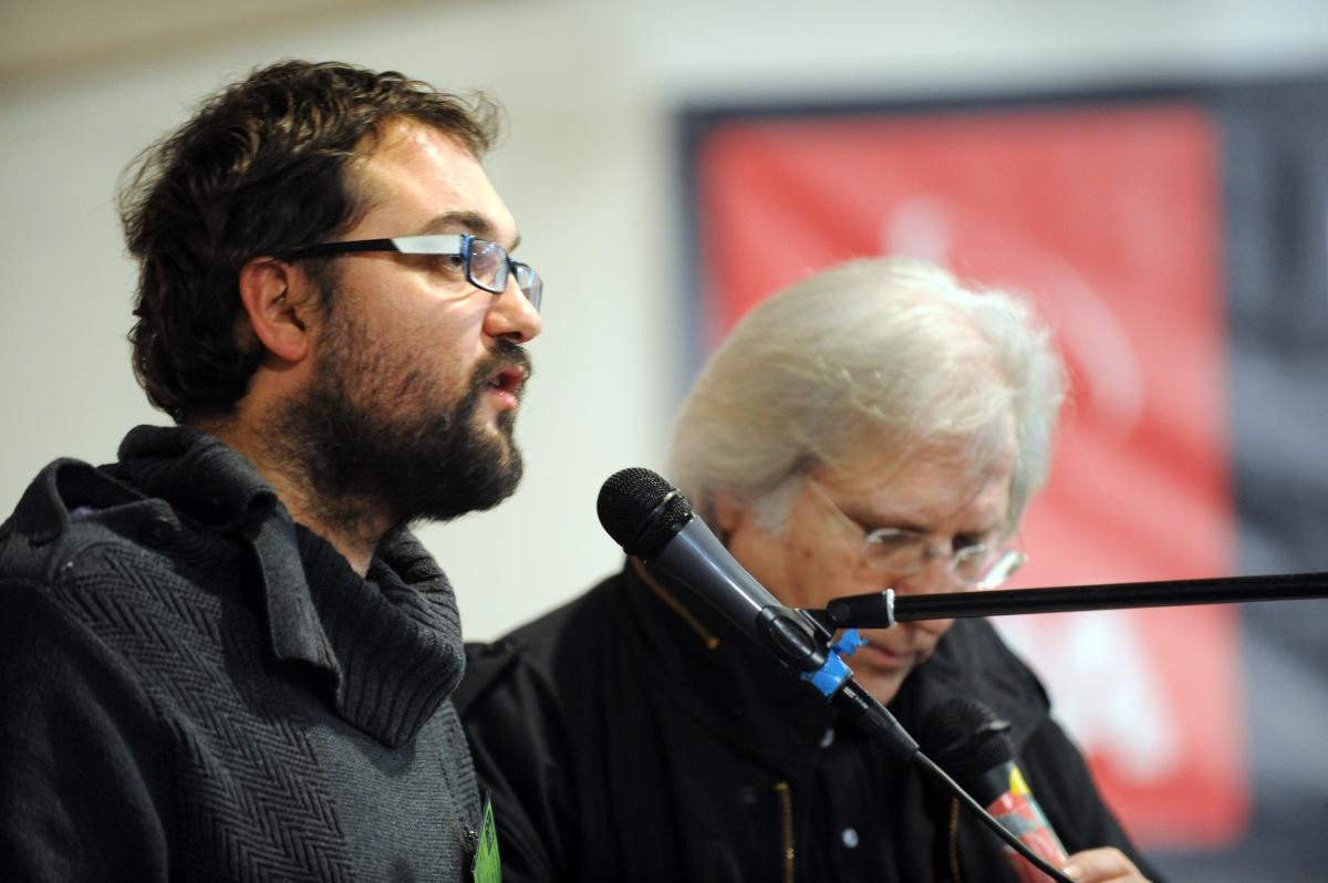 Ricardo Martin Santos de Izquierda Anticapitalista au deuxième Congrès du Npa