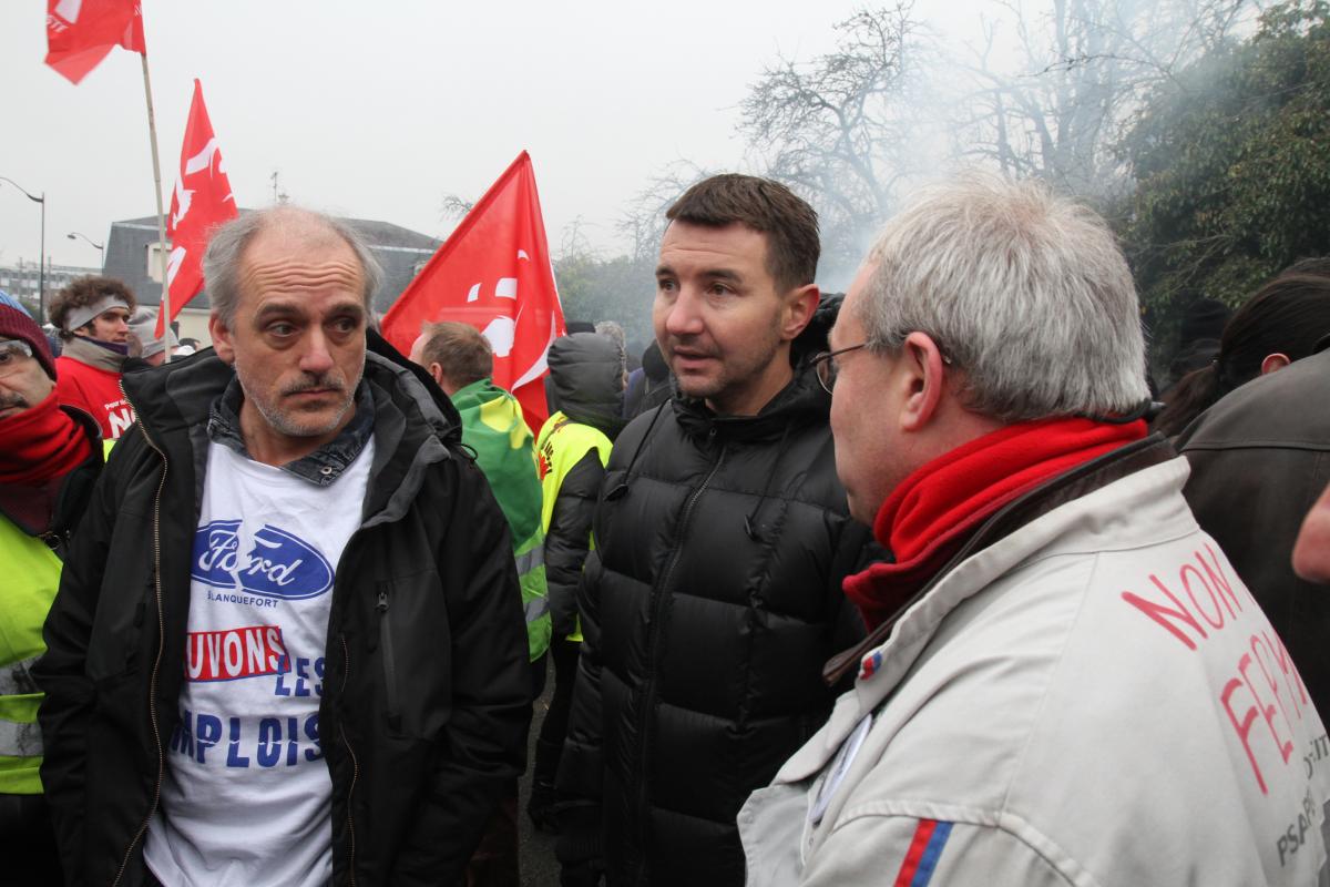 Philippe Poutou, Olivier Besancenot et Jean-Pierre Mercier