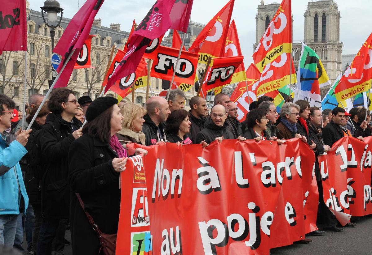 La tête de la manifestation