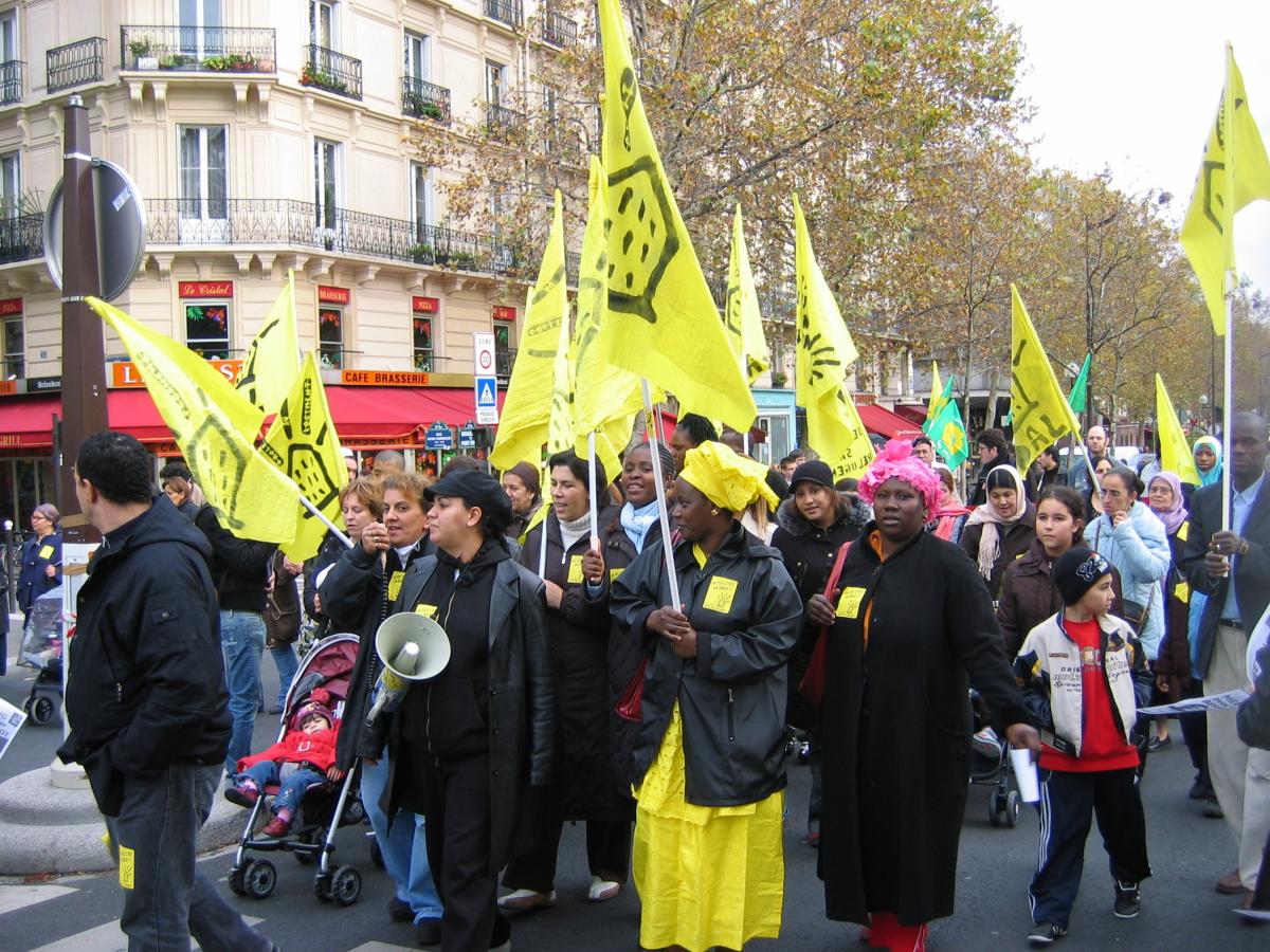 Manifestation pour le retrait du projet de loi de prévention de la délinquance.