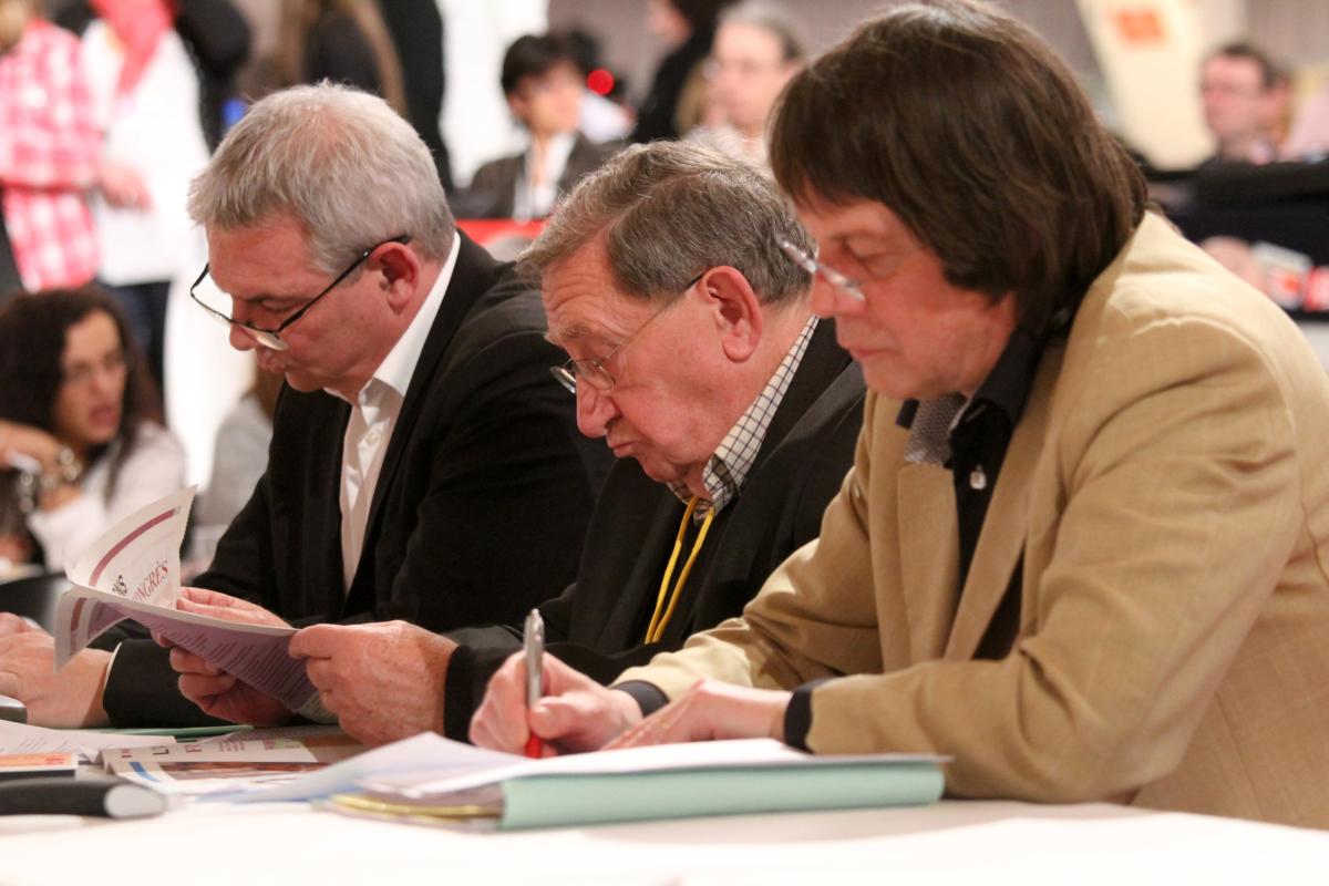 Thierry Le Paon, Louis Viannet et Bernard Thibault