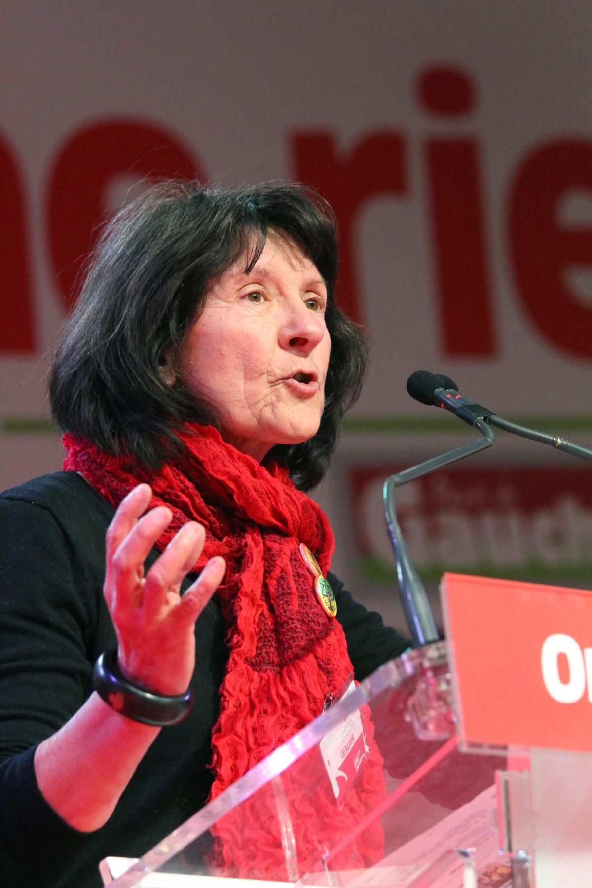 Françoise Verchere, conseillère générale, coprésidente du Cedta, contre l'aéroport de NDDL