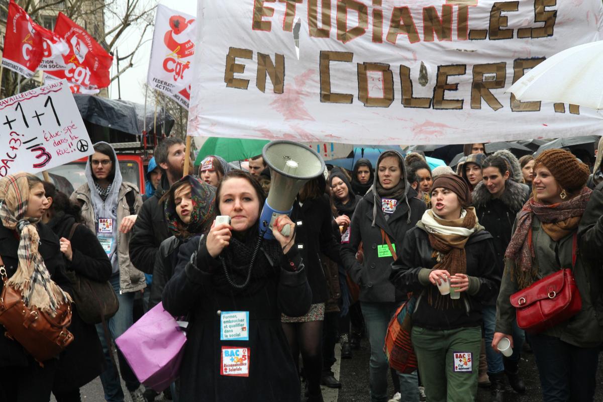 Cortège des éduc-spé de l'IRTS de Montrouge