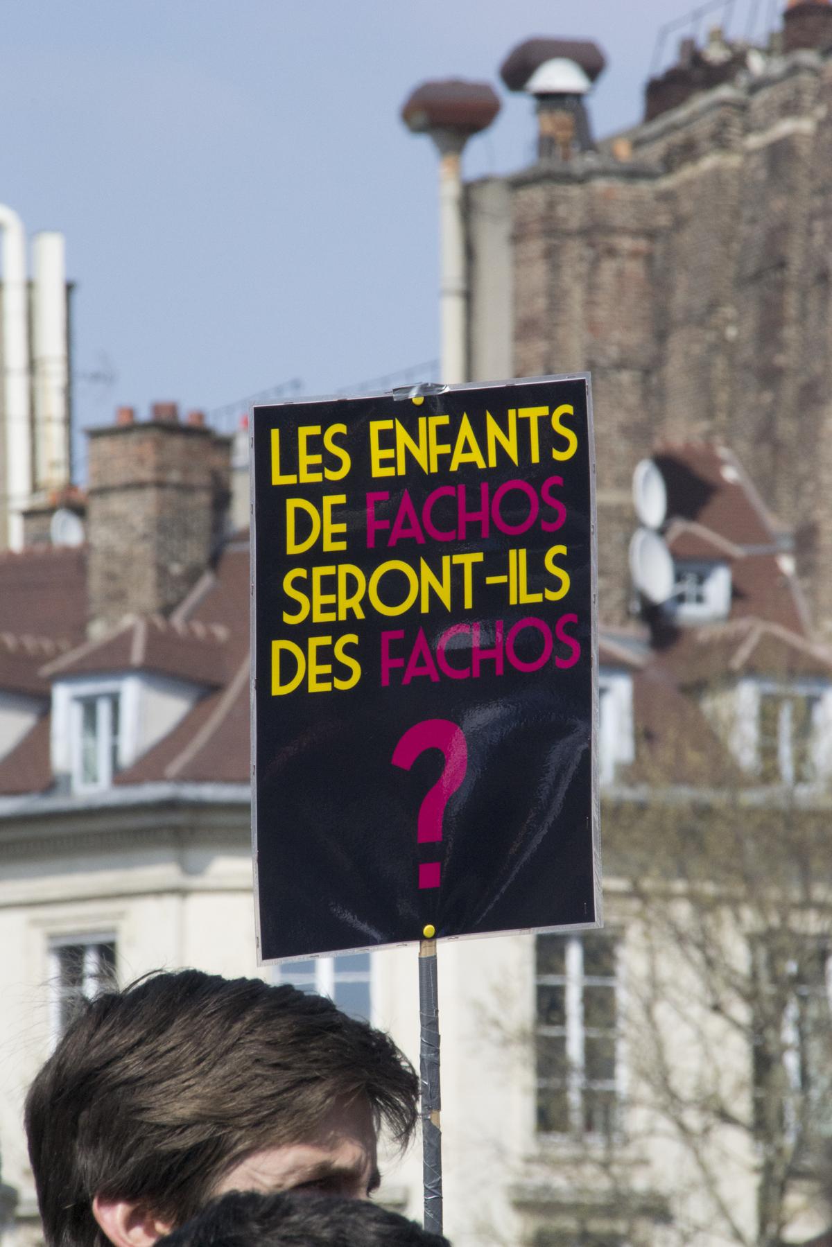 Rassemblement pour l'égalité des droits - Pancarte