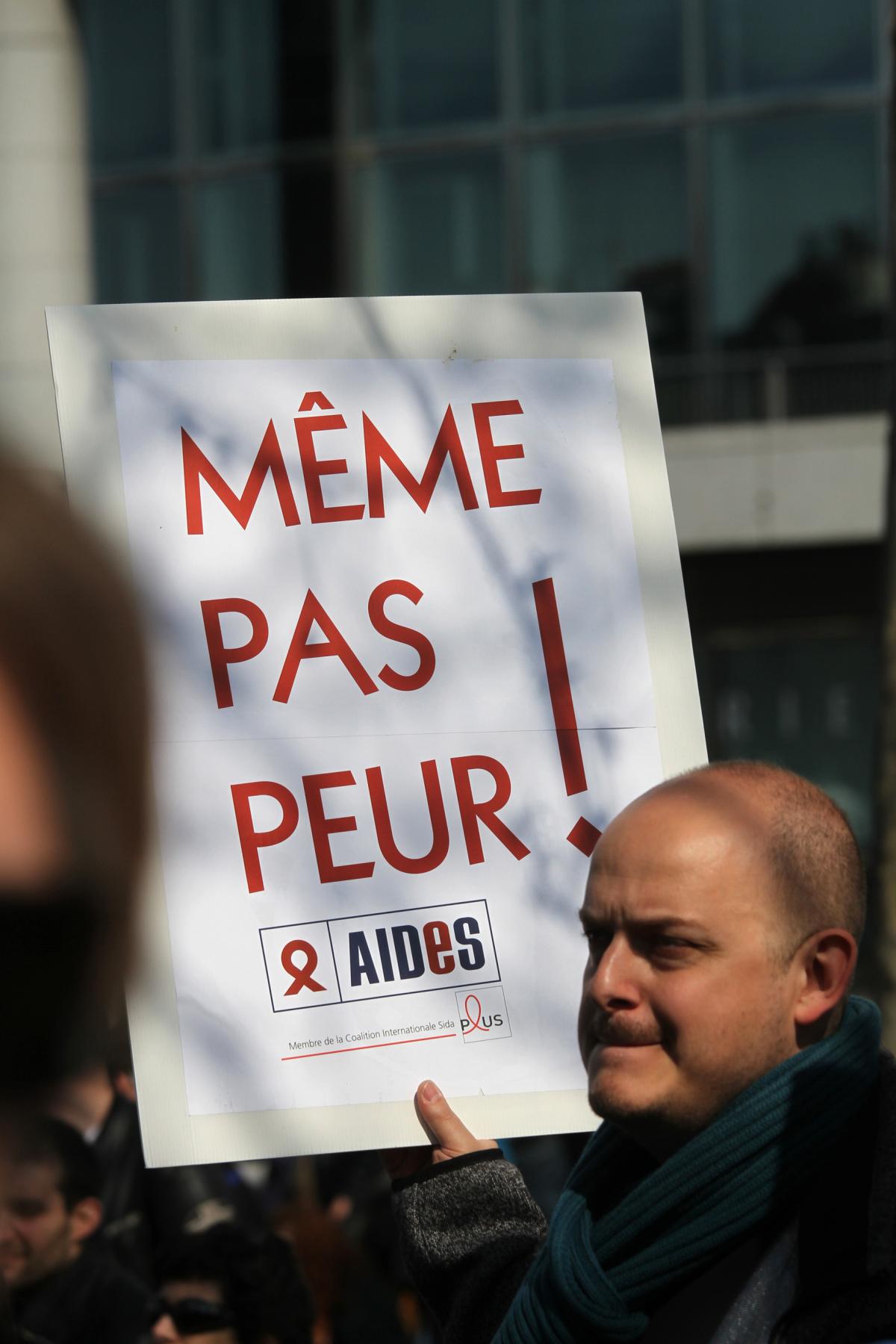 Pancarte Même pas peur!