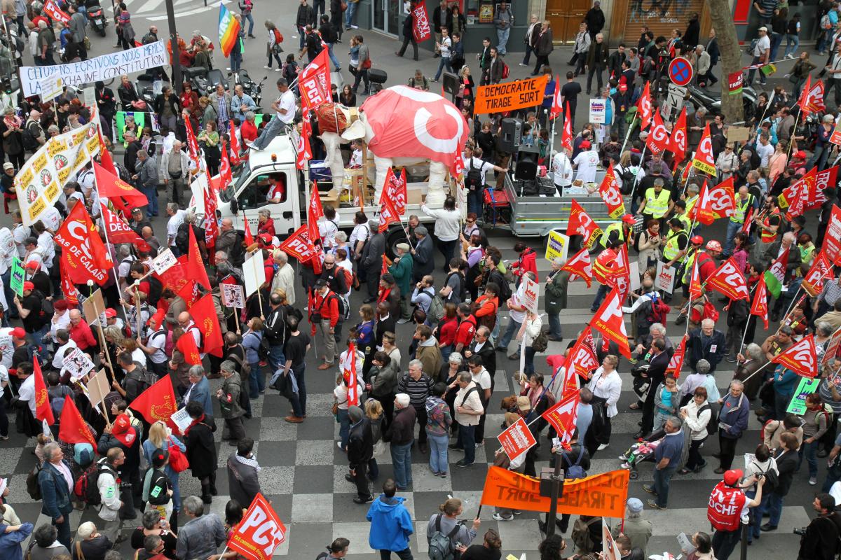 Le cortège des Fralib