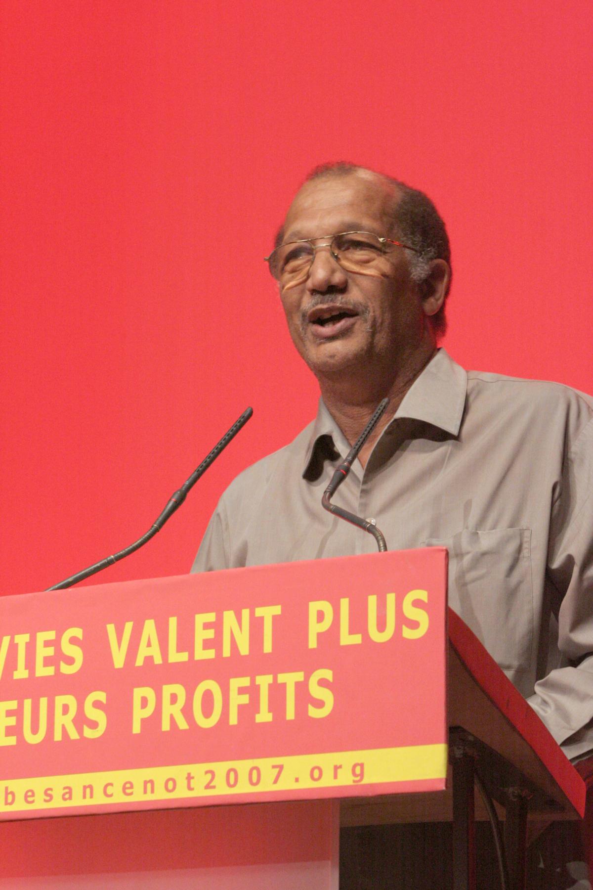 Olivier Besancenot en meeting à Paris