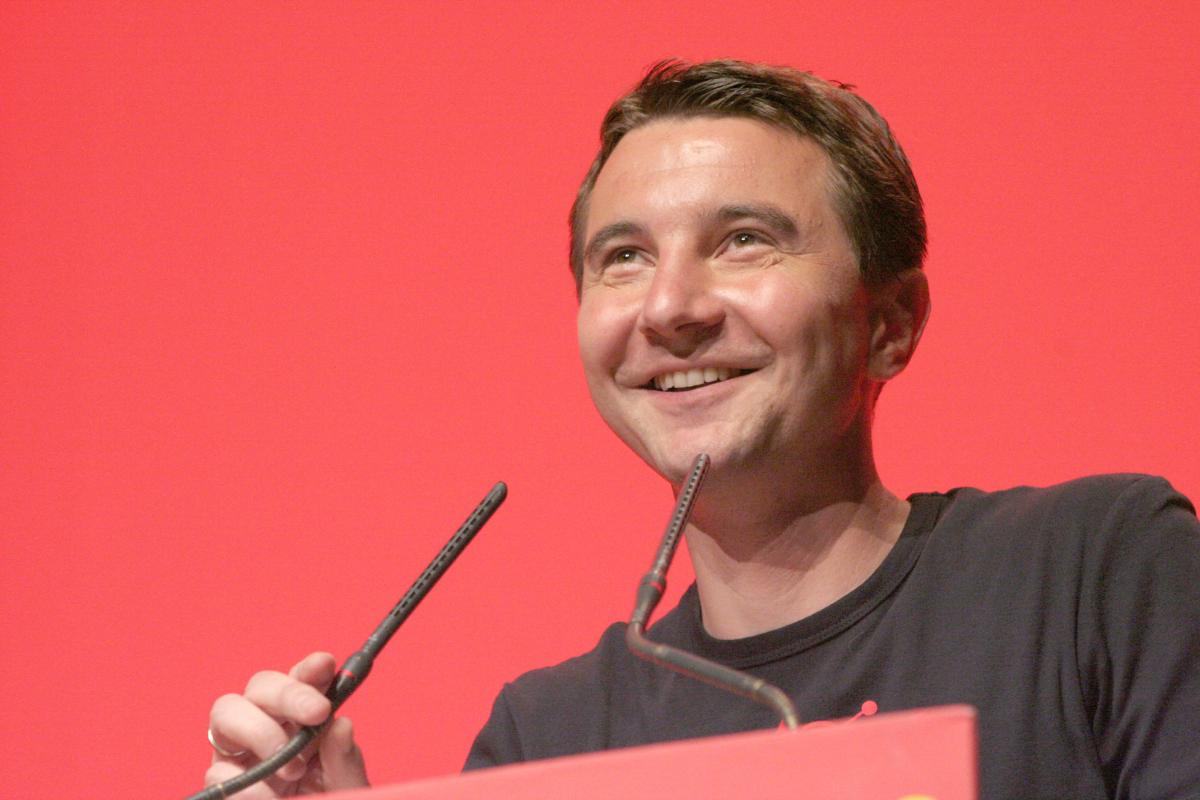 Olivier Besancenot en meeting à Paris