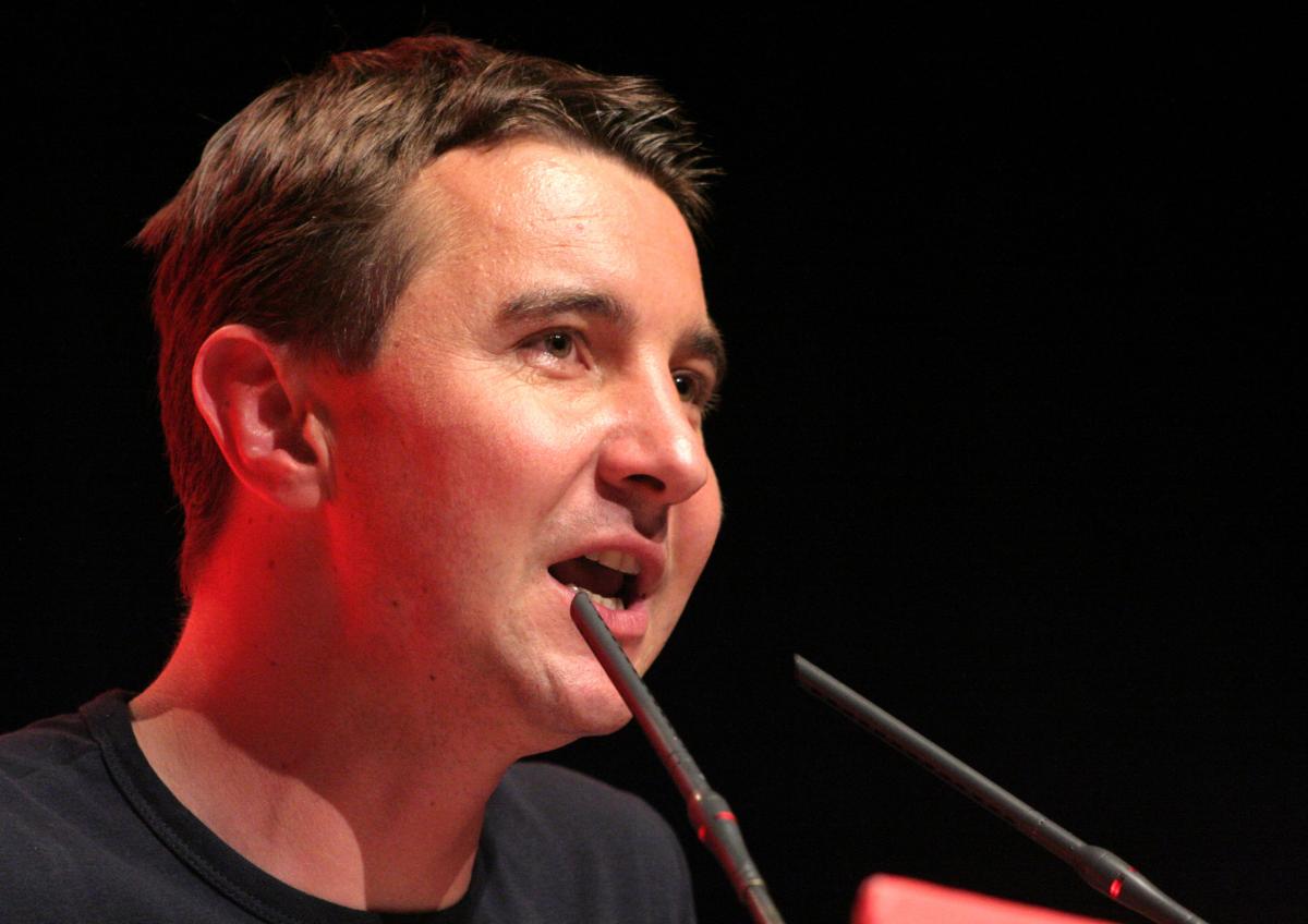 Olivier Besancenot en meeting à Paris
