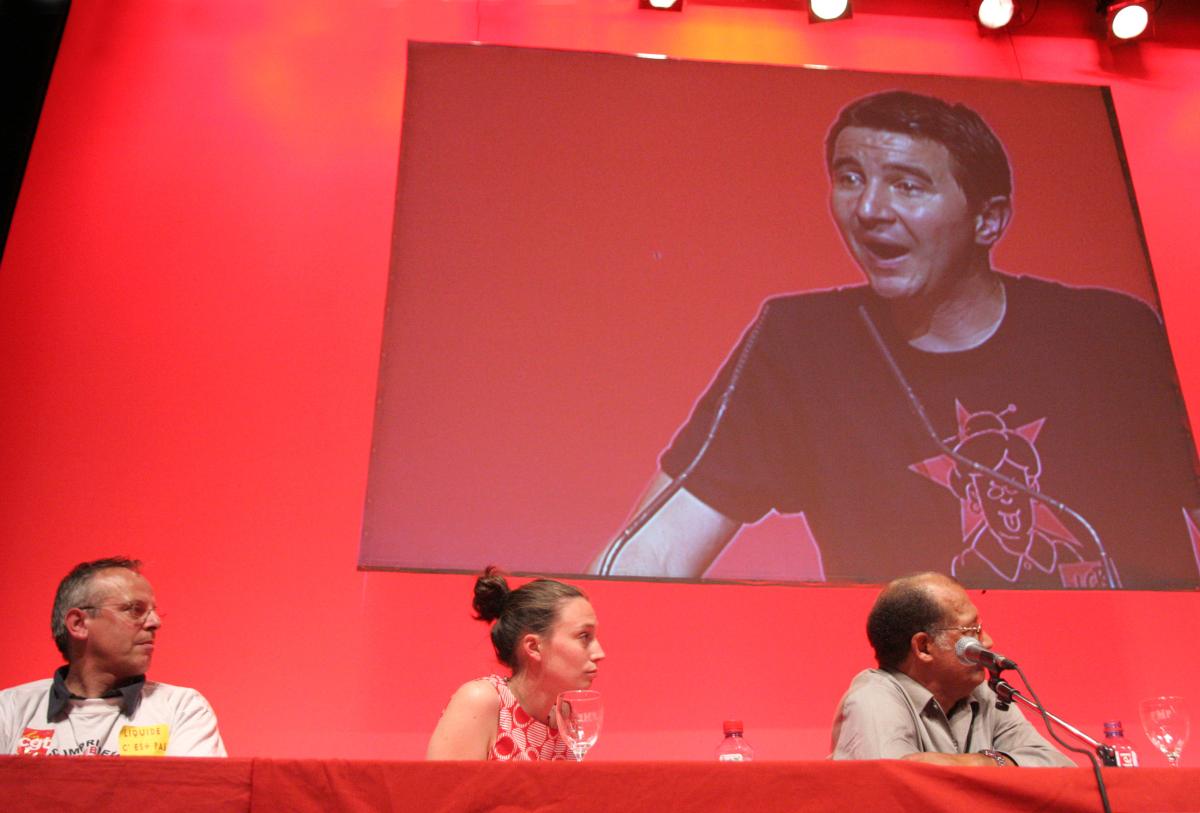 Olivier Besancenot en meeting à Paris