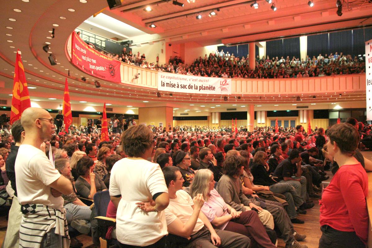 Olivier Besancenot en meeting à Paris