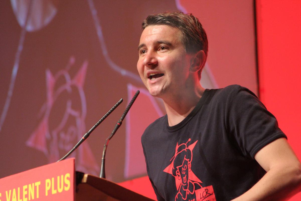 Olivier Besancenot en meeting à Paris