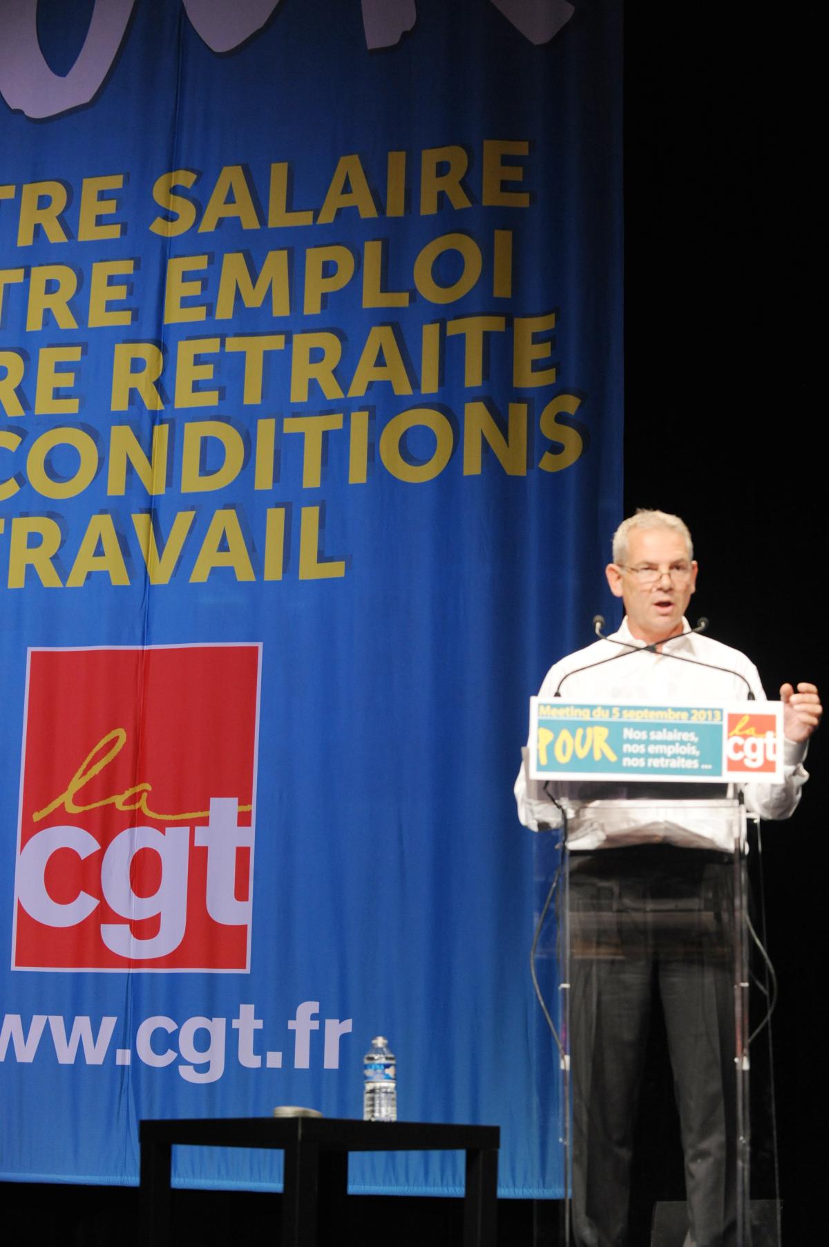 Thierry Lepaon secrétaire général Cgt