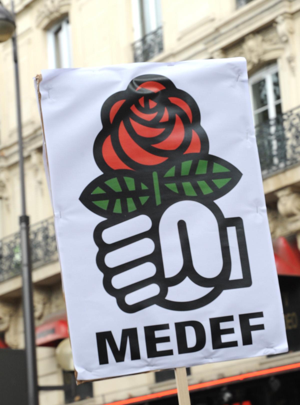 Affiche Parti Socialiste Medef