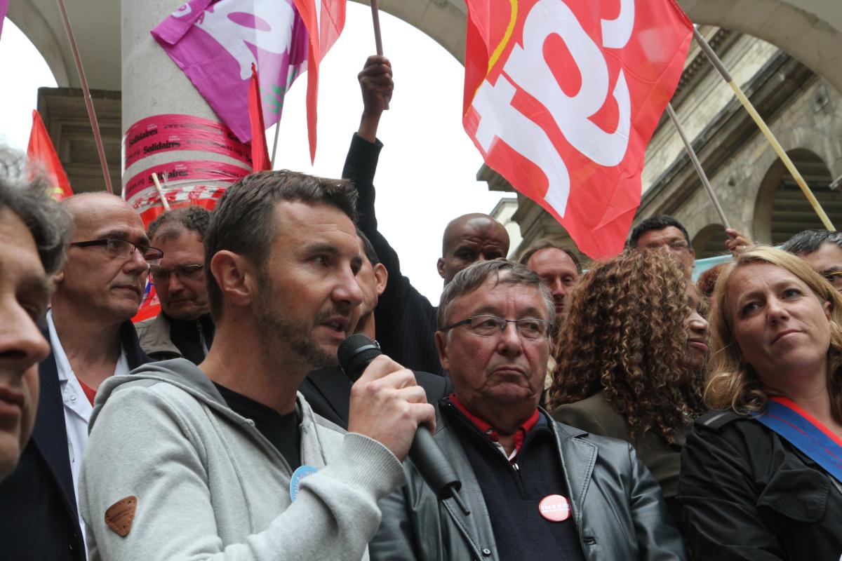 prise de parole d'Olivier Besancenot