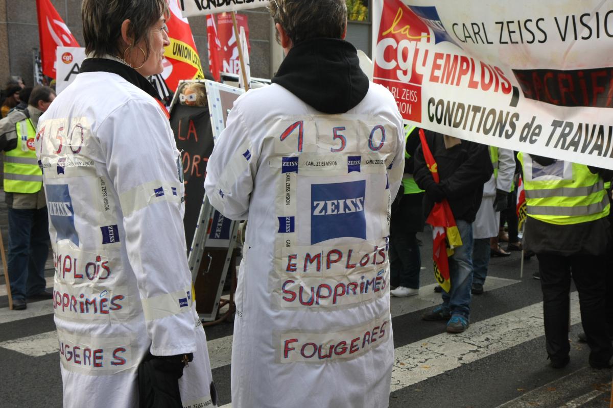 Cortège des salariéEs de Zeiss