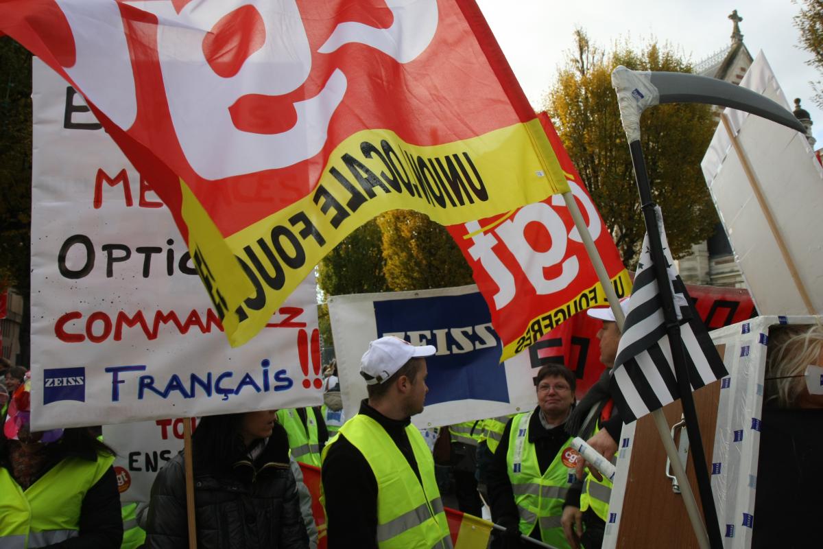 Cortège des salariéEs de Zeiss
