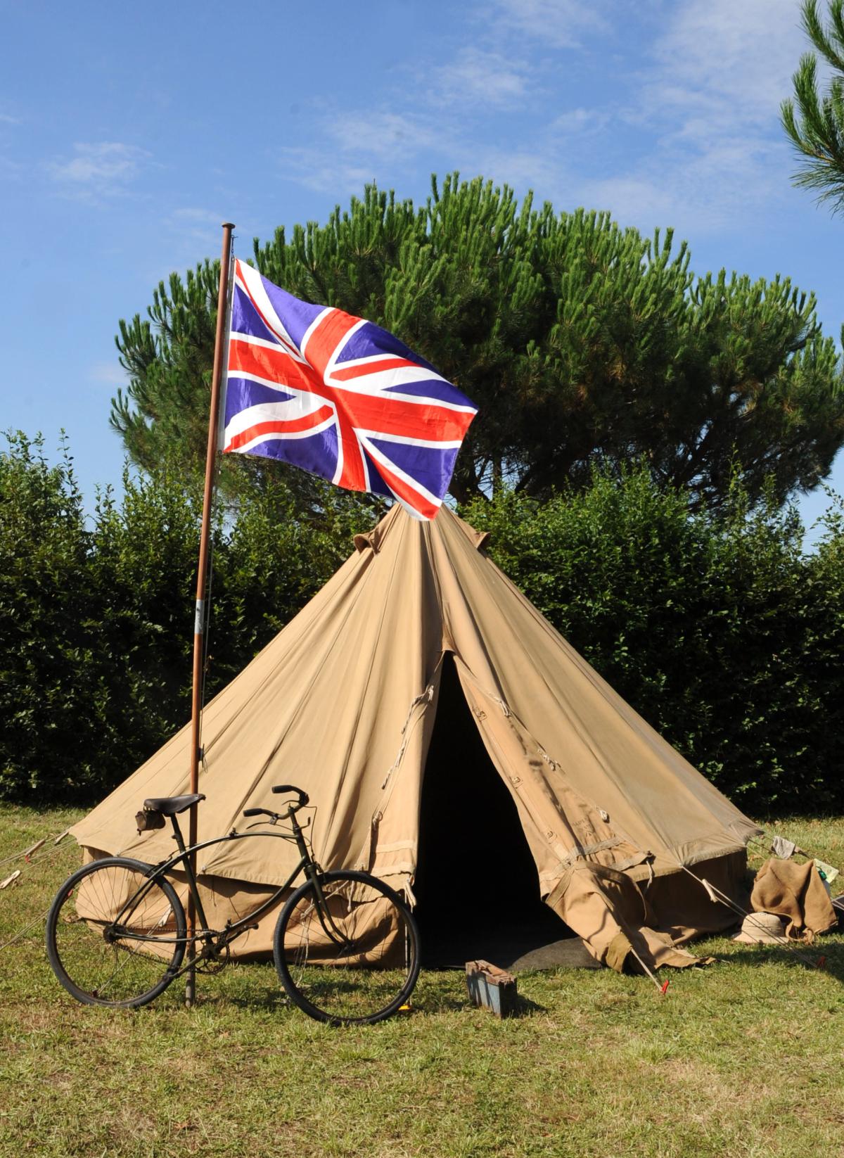 Reconstitution dun camp militaire Britanique de la seconde guerre mondiale