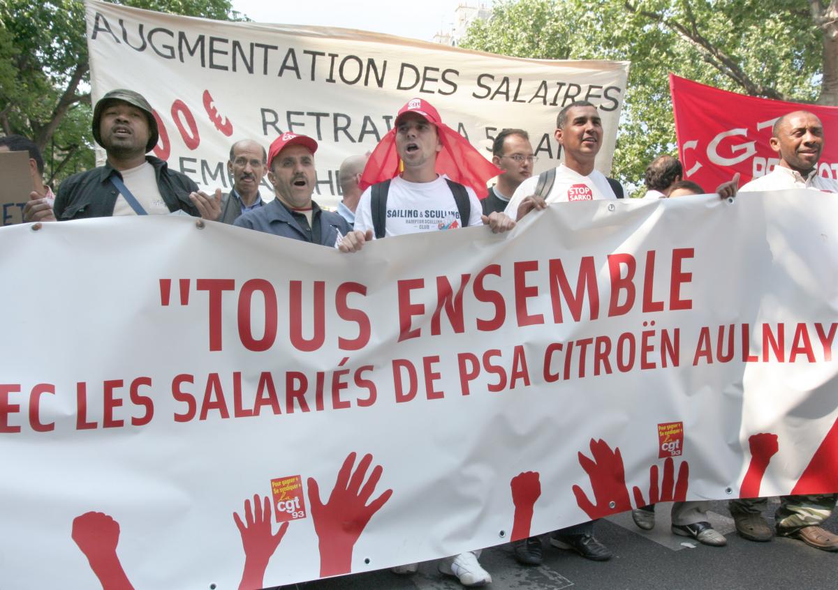 manifestation du 1°mai 2007 à Paris contre Sarkozy