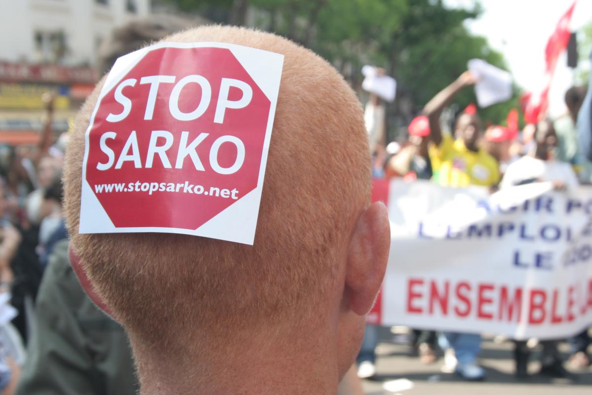 manifestation du 1°mai 2007 à Paris contre Sarkozy