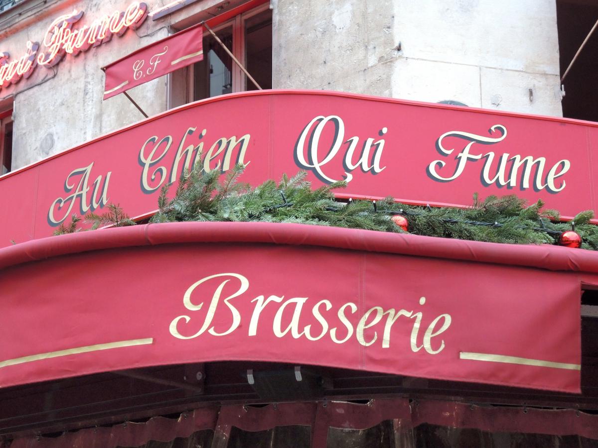 Le chien qui Fume brasserie rétro des Halles