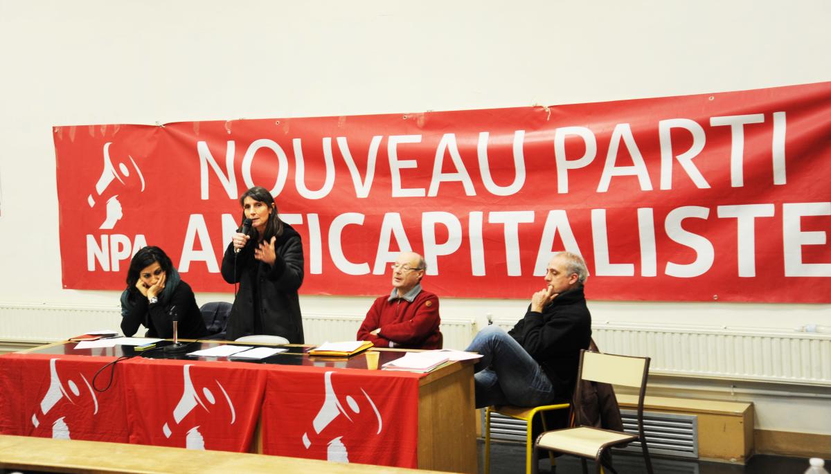 Conférence Public Privé du Npa Christine Poupin et Bernard Hess Santé Public