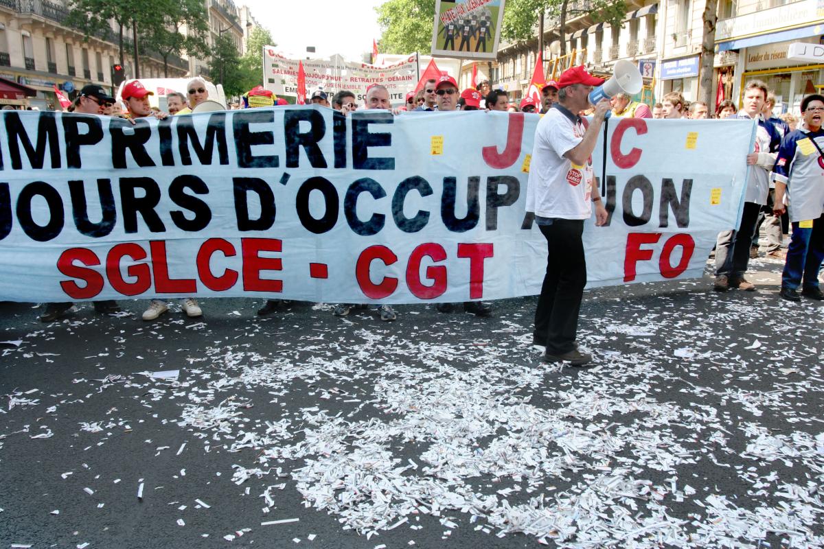 manifestation du 1°mai 2007 à Paris contre Sarkozy