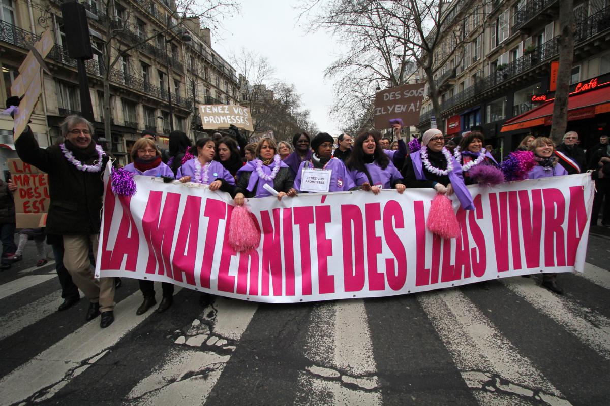Banderole de tête La maternité des Lilas viva