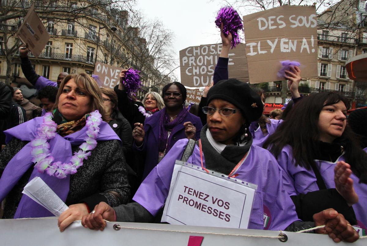 Tête de la manifestation Tenez vos promesses