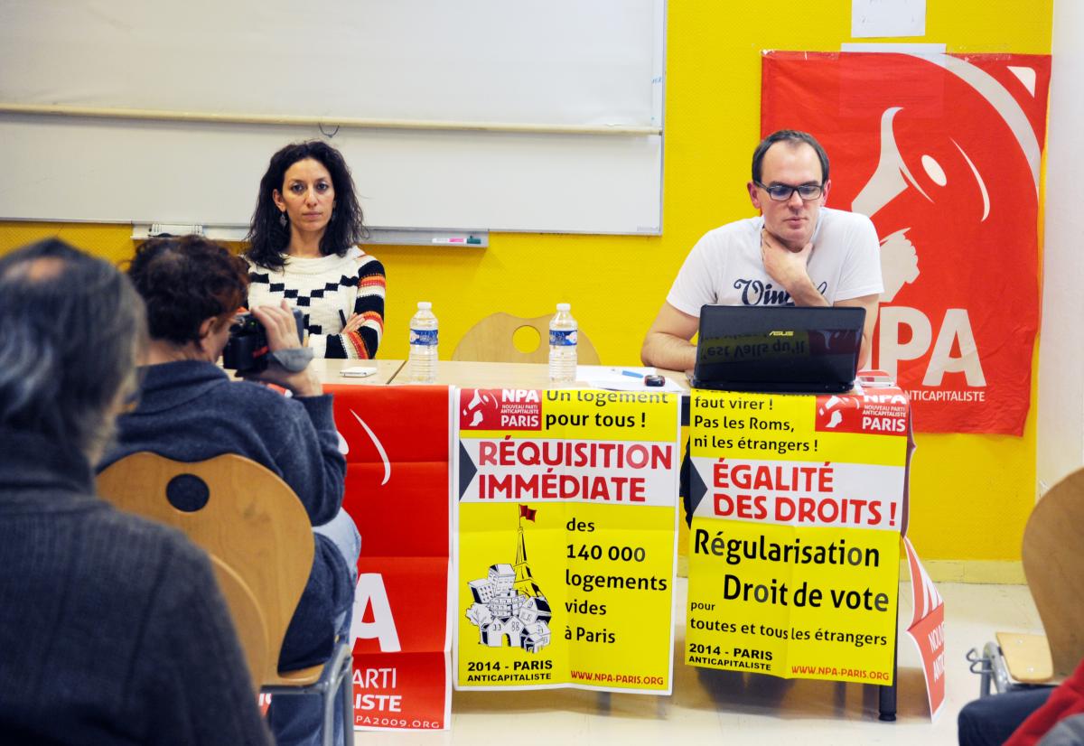 Tribune avec un-e représentant-e du Npa Finistère