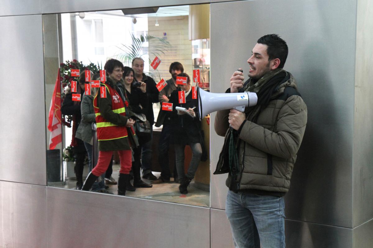 Occupation du hall