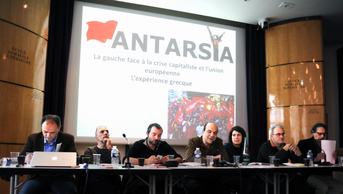 Tribune journée-débat à l'initiative d'Antarsya-France ANTARSYA (Coalition de la Gauche Anticapitaliste pour le Renversement)
