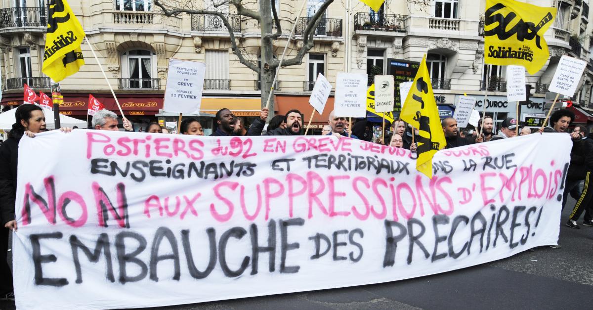 Postiers du 92 en grève