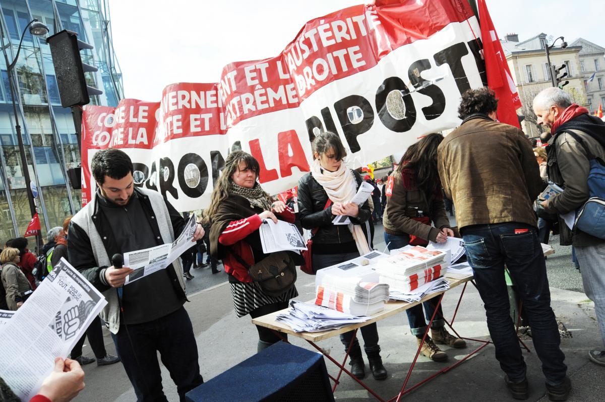 Banderole Npa préparons la riposte