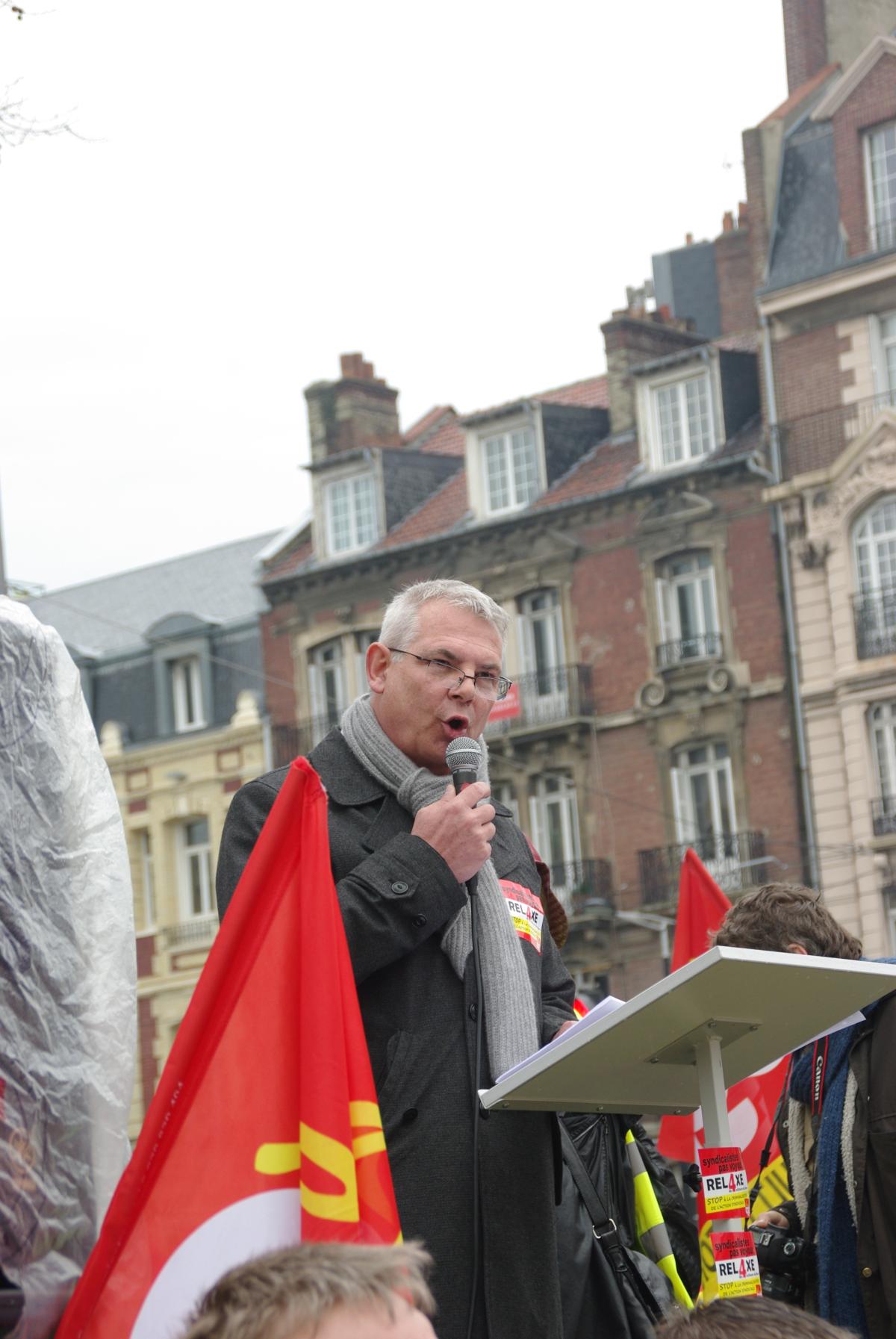 thierry le paon discours de soutien aux 4 militants CGt du havre
