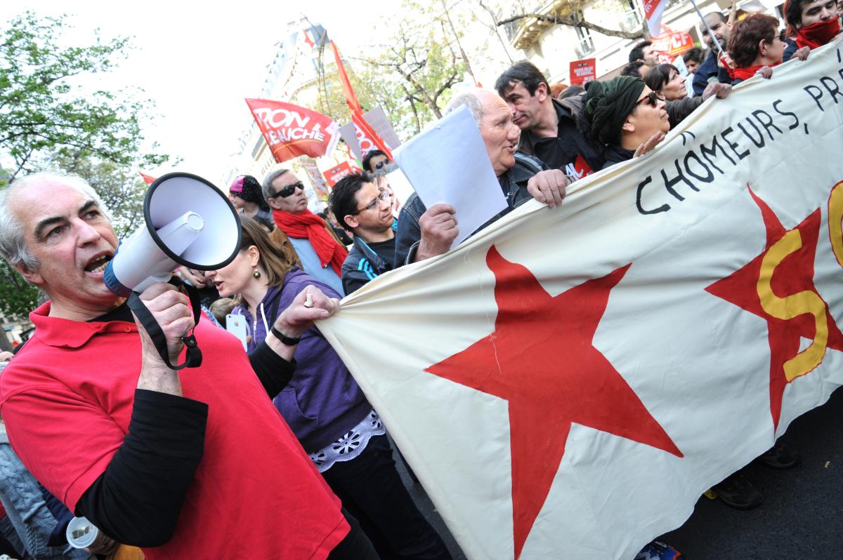 Cortège des intermittents du spectacle.