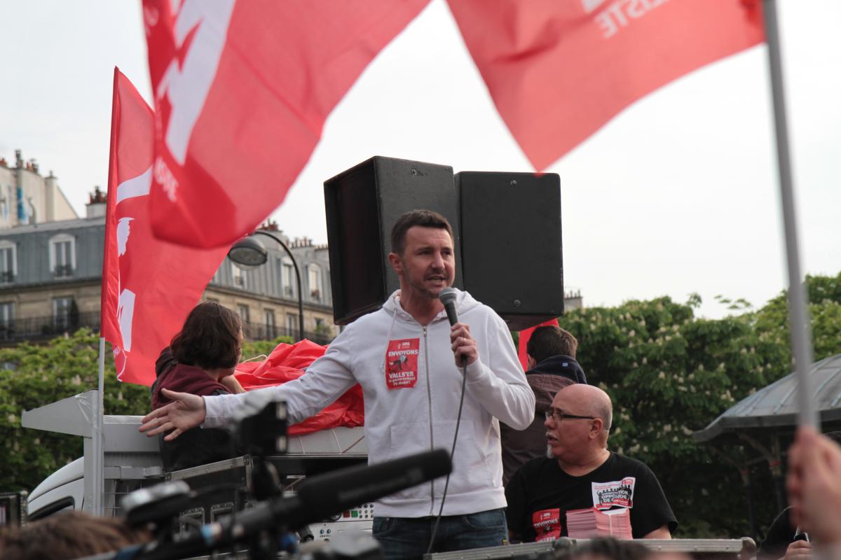 Prise de parole finale Olivier Besancenot place de la Nation