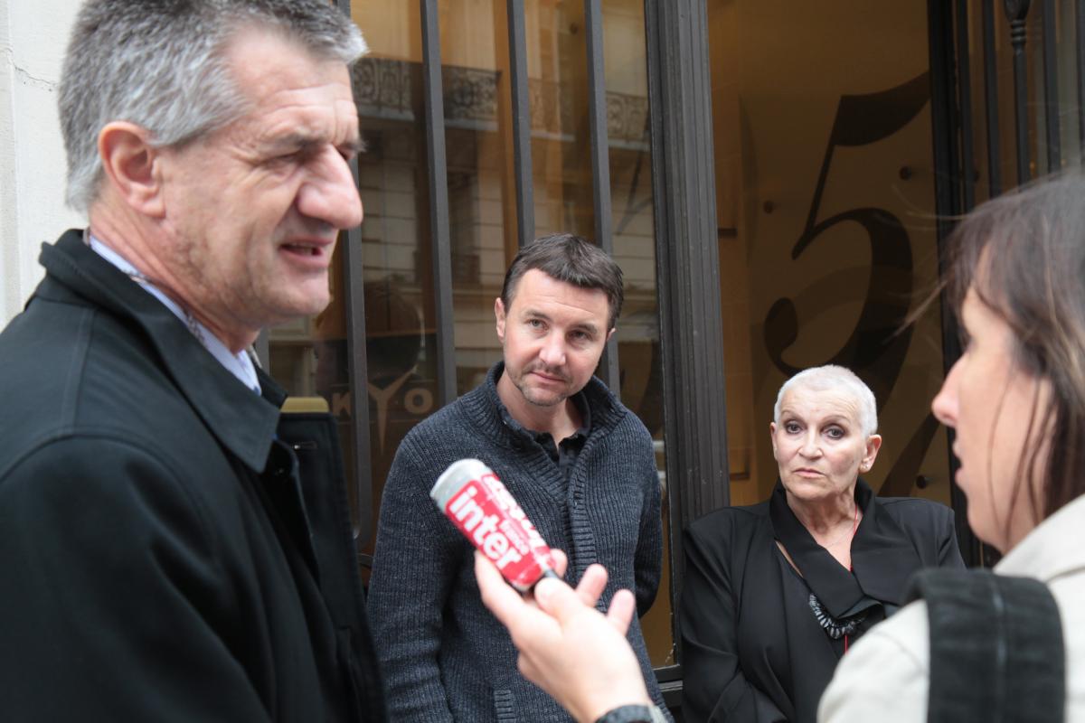 Jean Lassalle, Olivier Besancenot et Christiane Leveuf