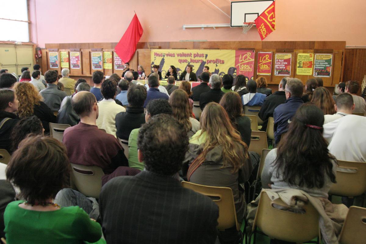meeting Olivier Besancenot à Aulnay sous bois dans le 93
