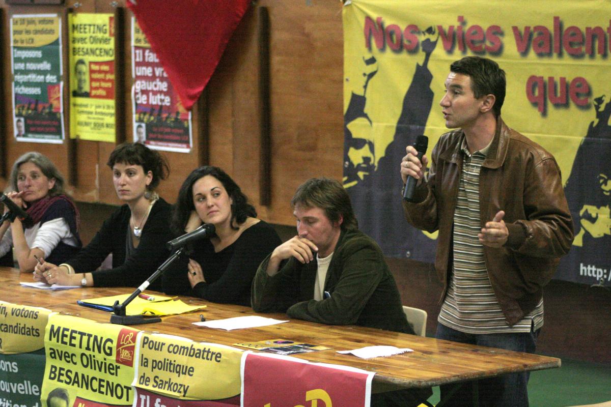 meeting Olivier Besancenot à Aulnay sous bois dans le 93