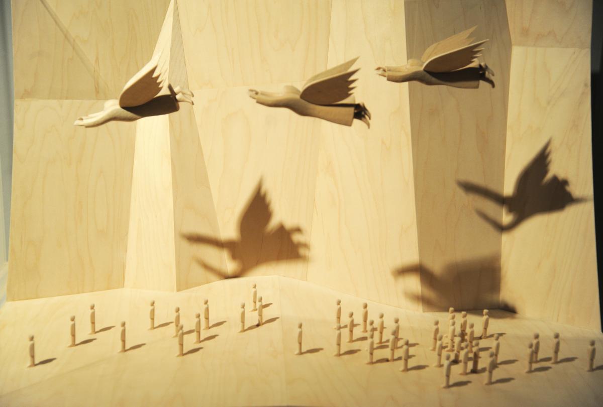 Maquette Ilia Iossifovitch Kabakov Comment rencontrer un ange. how to meet an angel