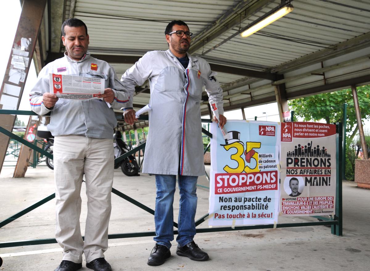 Ouvriers Usine PSA Poissy Yvelines